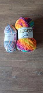 2x gemêleerde wol  Bravo plus Papaya Batik, Hobby en Vrije tijd, Breien en Haken, Ophalen of Verzenden, Breien of Haken, Wol of Garen
