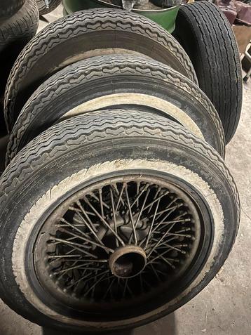 MG B spaakwielen 14 inch beschikbaar voor biedingen