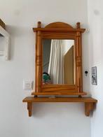 Spiegel inclusief plankje, Huis en Inrichting, Woonaccessoires | Spiegels, Minder dan 100 cm, Minder dan 50 cm, Gebruikt, Rechthoekig
