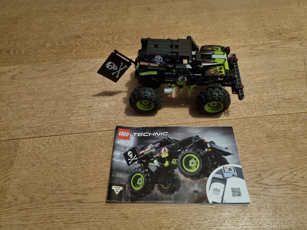 Lego monstertruck, Ophalen, Zo goed als nieuw, Complete set, Lego