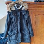 Hollister donkerblauwe winter jas * mt L * ZGAN, Kleding | Dames, Ophalen of Verzenden, Zo goed als nieuw, Blauw