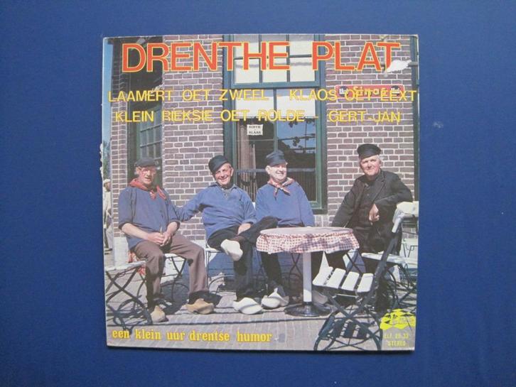 LP Drenthe Plat (een klein uur Drentse humor uit 1978), Cd's en Dvd's, Vinyl | Nederlandstalig, Gebruikt, Streekmuziek, 12 inch