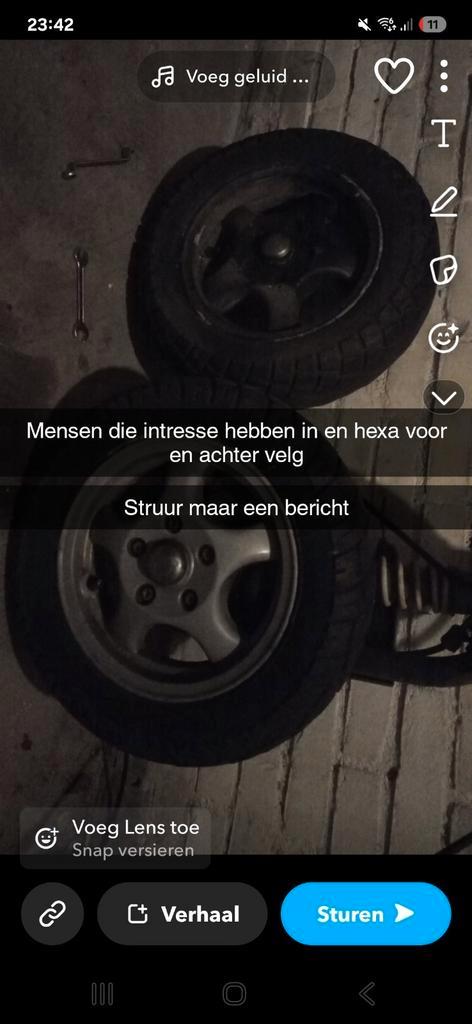 Hexa velgen, Fietsen en Brommers, Brommeronderdelen | Scooters, Gebruikt, Piaggio, Overige typen, Ophalen of Verzenden