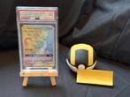 Pokémon Mewtwo & Mew Tag Team GX Unified Minds Rainbow PSA 9, Ophalen of Verzenden, Zo goed als nieuw, Losse kaart