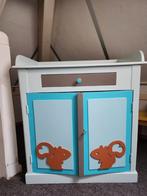 Kleurrijke vintage commode, Kinderen en Baby's, Gebruikt, Minder dan 75 cm, 50 tot 70 cm, Opstaande rand