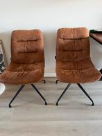 Mooie bruine eetkamerstoelen 4 DKW, Ophalen, Twee, Bruin, Zo goed als nieuw