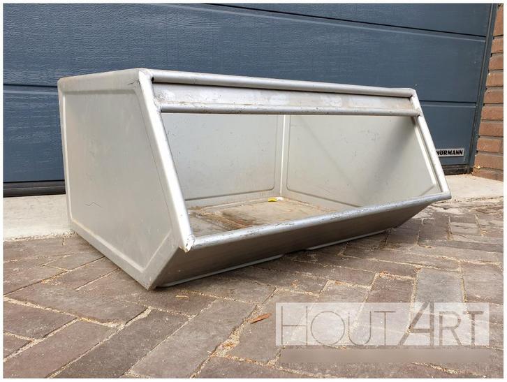 Stalen bak / industriele bakken (diverse formaten), Doe-het-zelf en Verbouw, Kratten en Dozen, Gebruikt, Bak of Kist, 50 tot 75 cm
