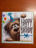 Kaart happy birthday hond 340 = 1,00, Hobby en Vrije tijd, Kaarten | Zelfgemaakt, Ophalen of Verzenden, Nieuw