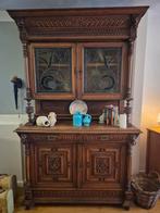 Antieke kast met glas in lood, Ophalen