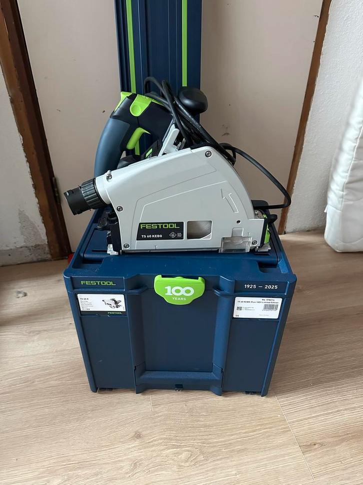 Zgan Festool TS 60 KEBQ-Plus Invalzaag incl geleiderrail, Doe-het-zelf en Verbouw, Gereedschap | Zaagmachines, Gebruikt, Invalzaag