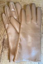 Beige handschoenen leder leer maat s dames 15e, Ophalen, Zo goed als nieuw