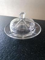 vintage glazen botervloot, Ophalen of Verzenden