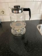 Glazen theepot met warmhouder, Huis en Inrichting, Keuken | Servies, Ophalen, Glas