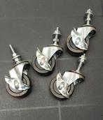 4 Zwenkwielen met rem, Ophalen of Verzenden, Gebruikt