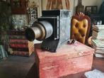 Antieke Toverlantaarn projector met glasplaatjes, Verzamelen, Ophalen of Verzenden, Projector