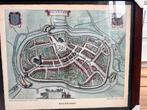 Reproductie Historische plattegrond Bolsward - Joan Blaeu, Ophalen of Verzenden, Minder dan 50 cm, Schilderij