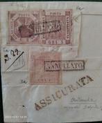 ITALIË - NAPOLI 1858 brief Rotonda Sa3a Sa5a Sa8a tafel I, Ophalen of Verzenden, Brief