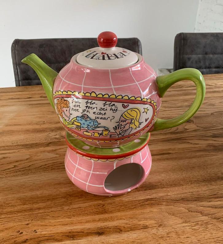 Blond Amsterdam Theepot met Warmhouder, Huis en Inrichting, Keuken | Keukenbenodigdheden, Zo goed als nieuw, Ophalen