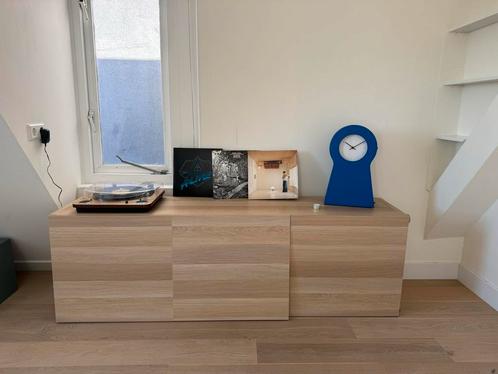 Shelf cabinet white stained oak effect 60x42x193 cm, Huis en Inrichting, Kasten | Dressoirs, Zo goed als nieuw, 25 tot 50 cm, Ophalen