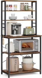 Keukenplank-40 x 80 x 167 cm, vintage bruin-zwart, Ophalen, Nieuw