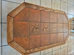 Eiken salontafel met tegelblad, Huis en Inrichting, Tafels | Salontafels, Ophalen, Gebruikt, 100 tot 150 cm, Eikenhout