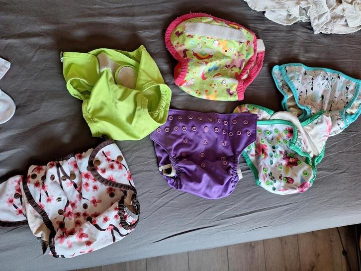 6 overbroekjes wasbare luiers - gebruikt, Kinderen en Baby's, Badjes en Verzorging, Gebruikt, Overige typen, Overige merken, Ophalen of Verzenden