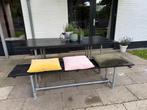 Tuinset steigerbuizen en douglas hout, Ophalen of Verzenden, Gebruikt, Hout