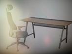IKEA Utespelare/Matchspel Bureau + Stoel, Huis en Inrichting, Bureaus, Ophalen of Verzenden, In hoogte verstelbaar, Zo goed als nieuw