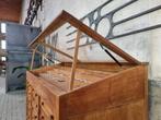 XL Vintage Houten Laden & Vitrine Kast | Winkel Presentatie, Huis en Inrichting, Kasten | Vitrinekasten, Met deur(en), 150 tot 200 cm