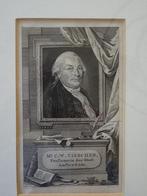 gravure portret CW Visscher pensionaris Amsterdam, Vinkeles,, Verzenden