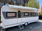 HOBBY EXELLENT 540 UFf .as 1800KG.QUEENSBED. AIRCO.LUIFEL, Caravans en Kamperen, Caravans, 90 kg, Rondzit, Hobby, Omvormbare zithoek