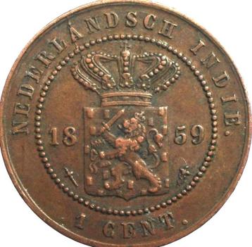Nederlands-Indië 1 cent 1859  beschikbaar voor biedingen
