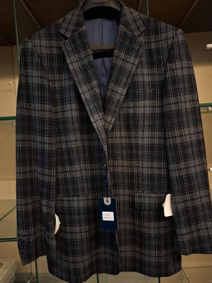 Kolbert zwart-grijs, maat 52 / L (8), Kleding | Heren, Kostuums en Colberts, Nieuw, Maat 52/54 (L), Zwart, Ophalen of Verzenden