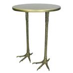 Bowie Bijzettafel met Vogelpoten, 50 tot 100 cm, Rond, Ophalen of Verzenden, Zo goed als nieuw