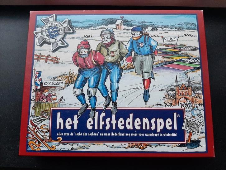 Het elfstedenspel elfstedentocht, Hobby en Vrije tijd, Gezelschapsspellen | Bordspellen, Ophalen of Verzenden