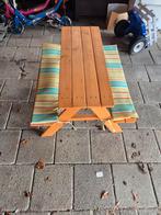 Zo goed als nieuwe kinder picknick bankje, Tuin en Terras, Zo goed als nieuw, Rechthoekig, Hout, Ophalen