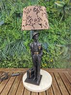 mooie lamp met beeld, Ophalen, Zo goed als nieuw, Minder dan 50 cm