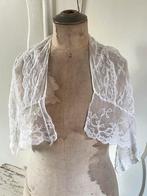 Brocante oude kraag / omslagdoek wit, Antiek en Kunst, Verzenden