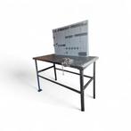 Werkbank met gereedschapsbord en bankschroef, Ophalen