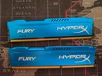 Fury hyperX 2x4GB, Ophalen of Verzenden, Zo goed als nieuw, DDR3, Desktop