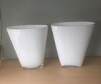Glazen vazen, Ophalen, Wit, Minder dan 50 cm, Glas