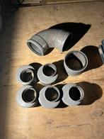PVC hulpstukken 200mm oa Mancet schuifmof 90gr bocht Wavin, Bochten, Gebruikt, Pvc, Ophalen of Verzenden