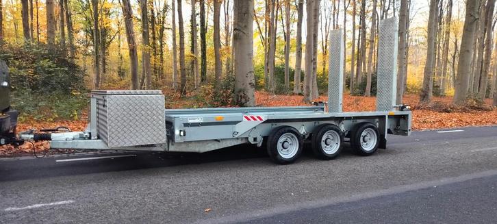 Ifor Williams Machinetransporter & Grond dumper Kiepkar, Auto diversen, Aanhangers en Bagagewagens, Zo goed als nieuw, Ophalen