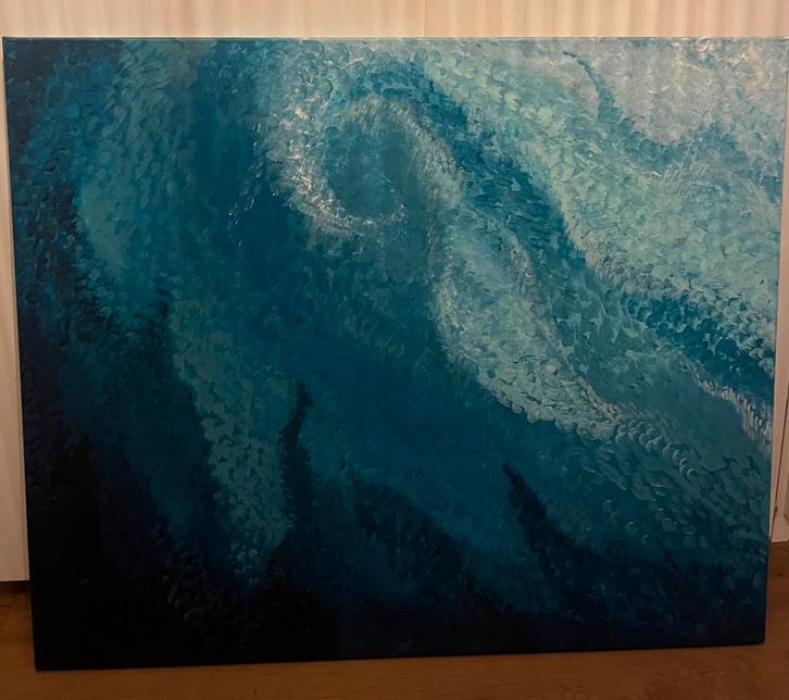 Abstract Kunstwerk - 100x120cm, Antiek en Kunst, Kunst | Schilderijen | Klassiek, Ophalen of Verzenden