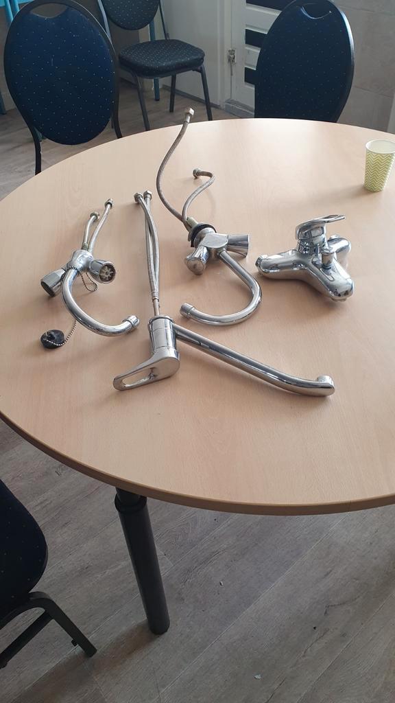 Gebruikte Kranen - Diverse Modellen, Doe-het-zelf en Verbouw, Sanitair, Gebruikt, Kraan, Chroom, Ophalen