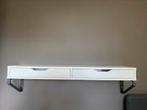 Wandplank met 2 lades wit, Huis en Inrichting, Woonaccessoires | Wandplanken en Boekenplanken, Ophalen, Gebruikt