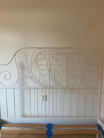 Ikea bedframe + lattenbodems, 140x200 - €35, Wit, Tweepersoons, 200 cm, Metaal