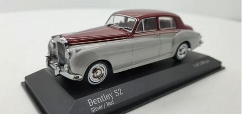 Minichamps Bentley S2 Zilver-Rood 1960, Hobby en Vrije tijd, Modelauto's | 1:43, Nieuw, Auto, MiniChamps, Ophalen of Verzenden