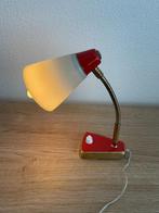 Lampje bureaulampje klein rood goud wit, Minder dan 50 cm, Gebruikt, Ophalen of Verzenden, Metaal