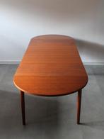 Unieke vintage Deense eetkamertafel in teak, 84 - 252 cm, Ophalen, 200 cm of meer, 50 tot 100 cm, Zo goed als nieuw